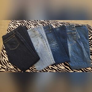 GAP Women's Bootleg Jeans in Navy and Light Denim